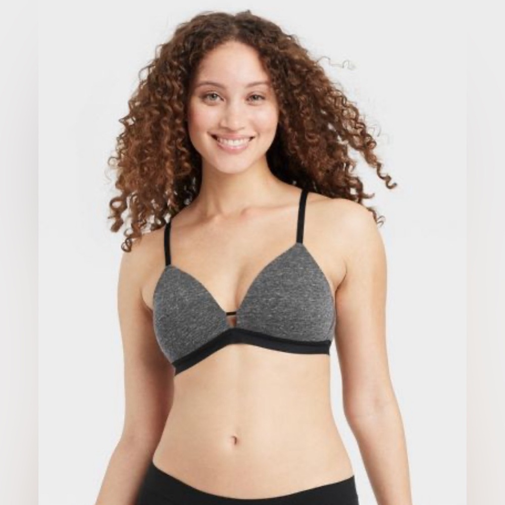 Auden Women's The Everyday Wirefree Bra Gray Size 34DD new